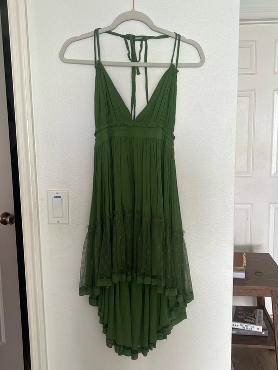 Free People Dresses & Skirts - Free People Olive Green Mini Dress